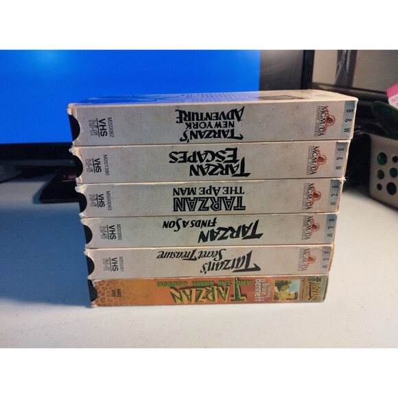 1930s-40s Tarzan Movie VHS Lot of 6 - TESTED - Picture 3 of 6